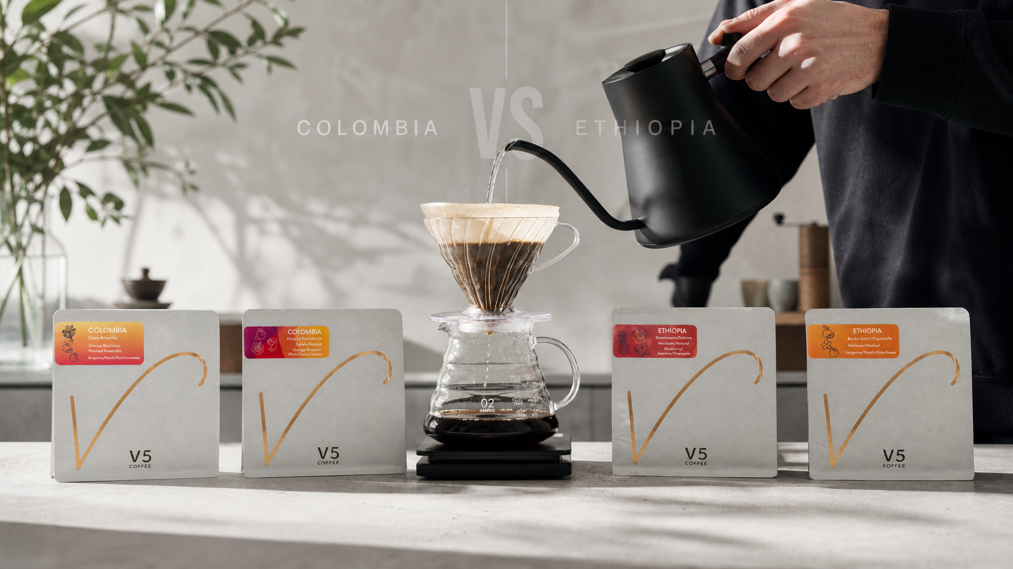 Can't choose between Colombia and Ethiopia? Taste the ultimate filter coffee matrix in one go.